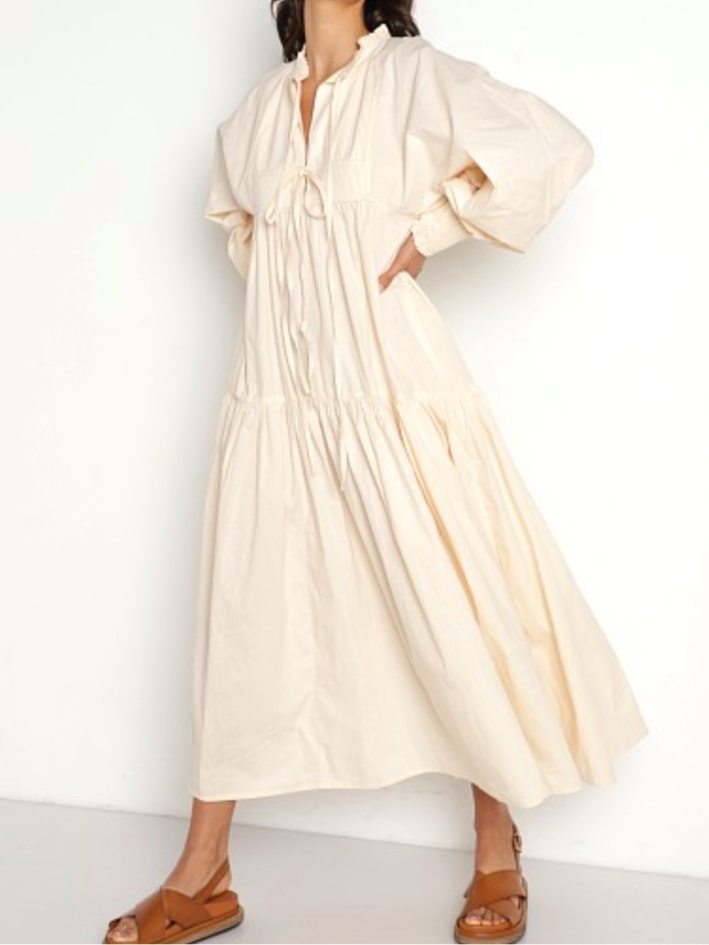 Kinga Csilla Sia Santorini Dress Bone